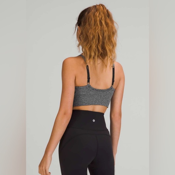 Lululemon Ebb To Street Bra in Charcoal Gray Size 6 - Picture 2 of 8